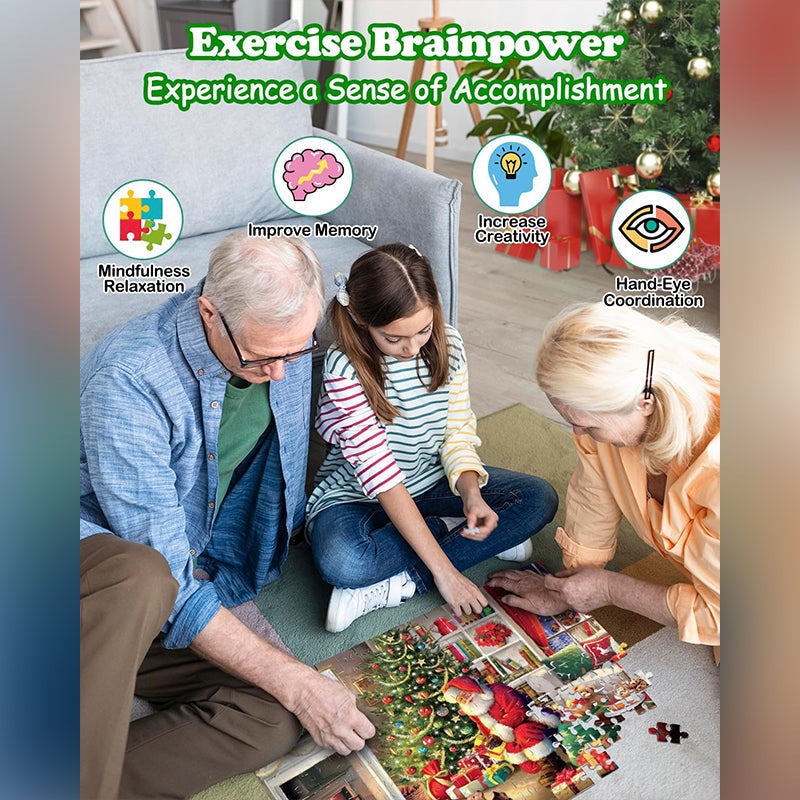BowLift | 1000PCS Christmas Jigsaw Puzzles Advent Calendar  - Christmas Gift