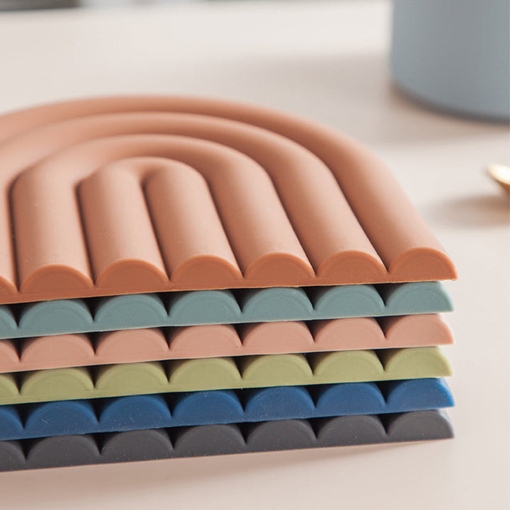BowLift | Rainbow Silicone Table Mat Coaster