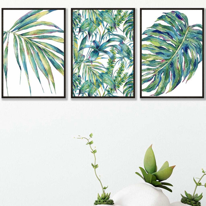 BOTANICAL Set of 3 Art PRINTS from Original Watercolor Print | Bowlift