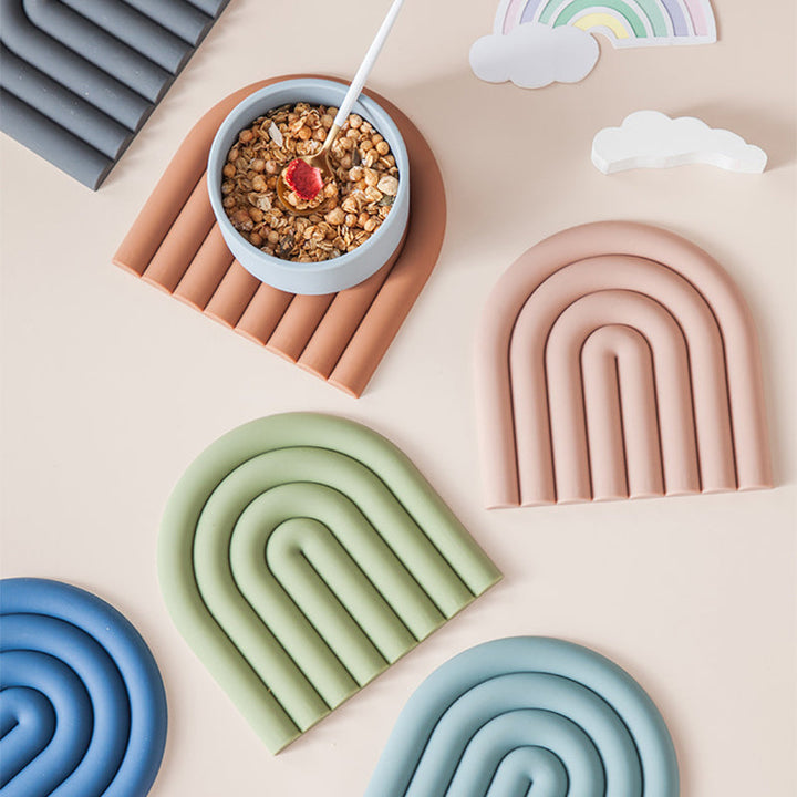 BowLift | Rainbow Silicone Table Mat Coaster