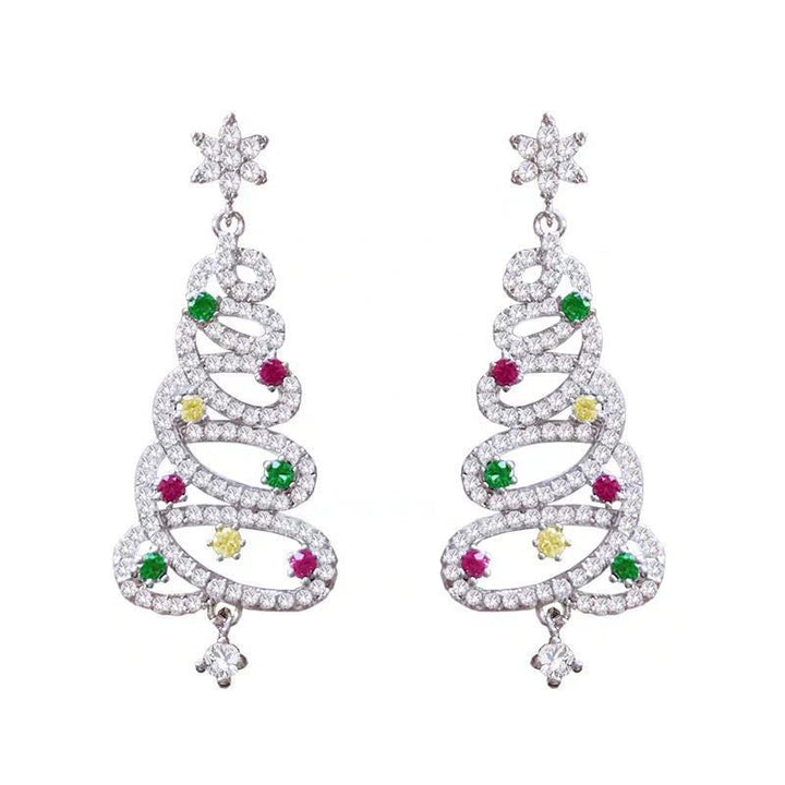 BowLift | Shiny Christmas tree earrings