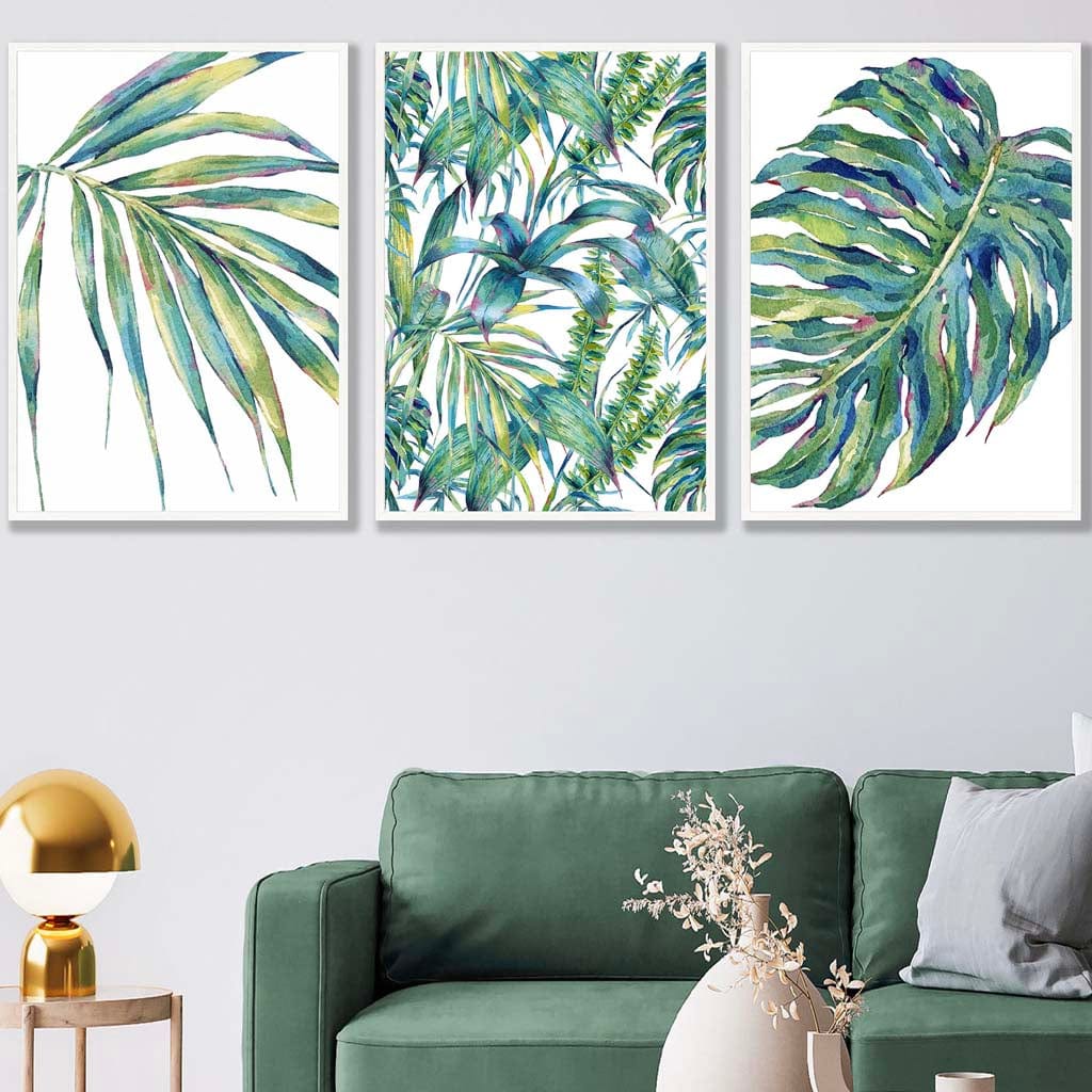 BOTANICAL Set of 3 Art PRINTS from Original Watercolor Print | Bowlift