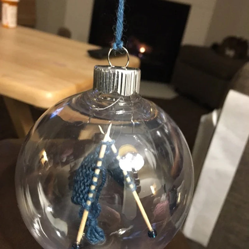 Christmas Knitted Ball Ornaments Xmas Tree Hanging Decoration Pendant | Bowlift