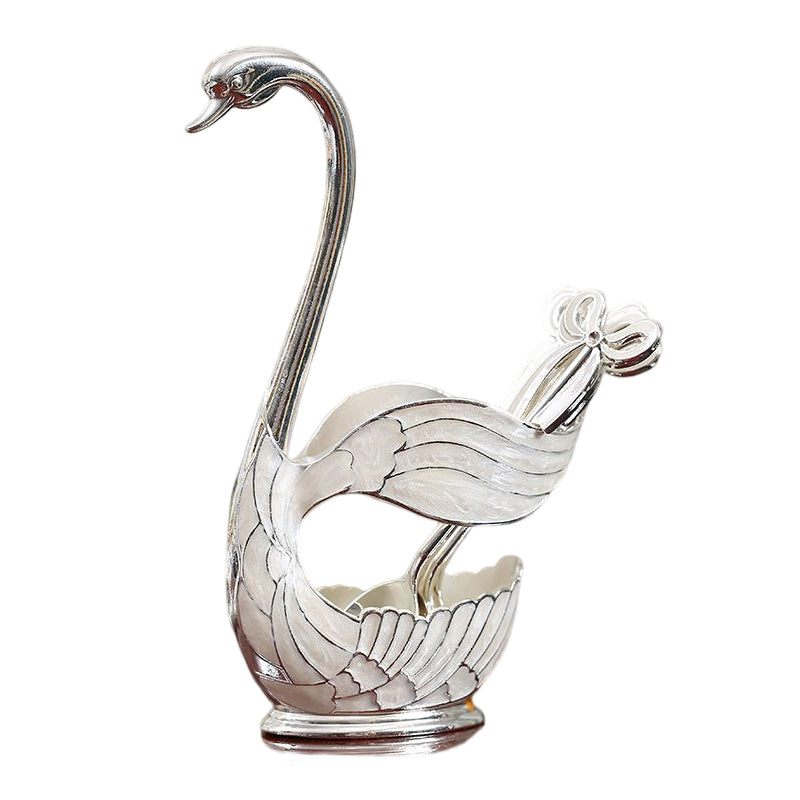 Home Decoration Swan Dessert Spoon/Fork Tableware Set | Bowlift