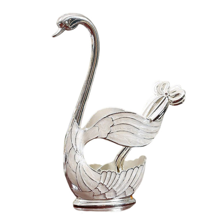 Home Decoration Swan Dessert Spoon/Fork Tableware Set | Bowlift