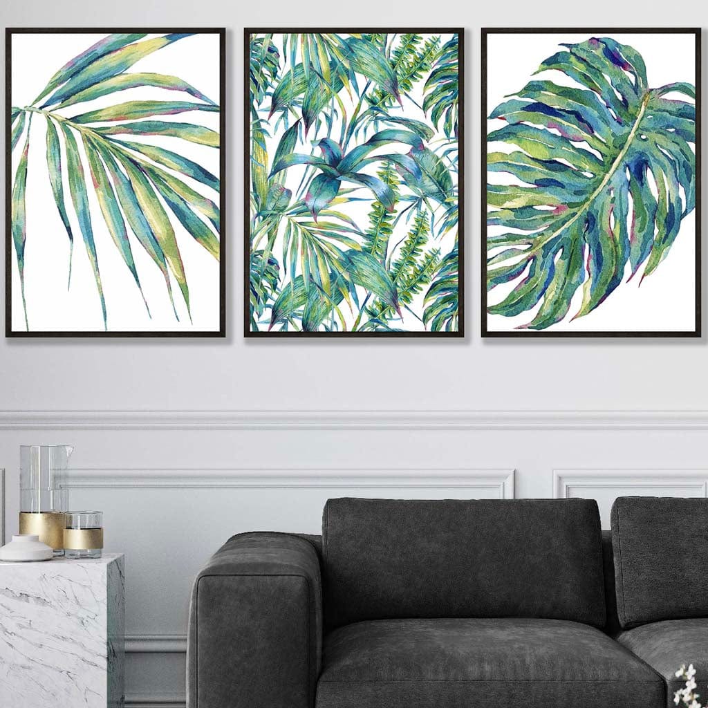 BOTANICAL Set of 3 Art PRINTS from Original Watercolor Print | Bowlift