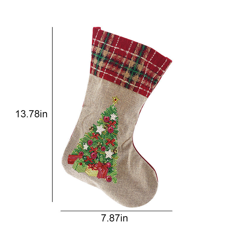 BowLift | Diamond Painting Xmas Rhinestone Sock Embroidery Mosaic Gift Bag
