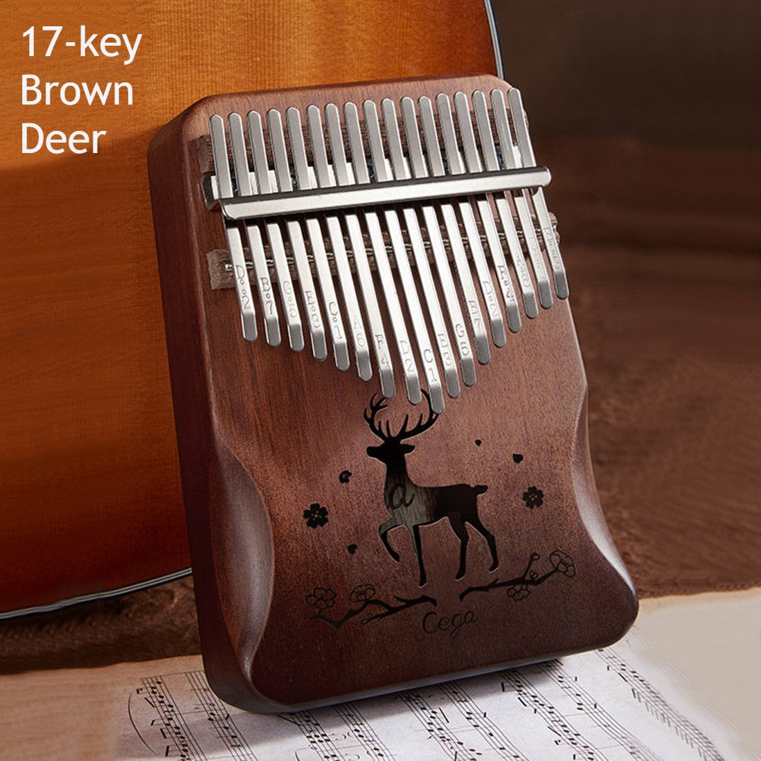 BowLift | Portable Kalimba, with 21 Keys & Solid Wood Board, for Kids, Adult, Beginners, Professional