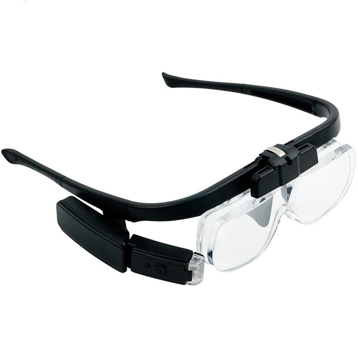 BowLift | Portable Wearable LED Magnifying Glasses, with Adjustable Light Angle & Replaceable Lenses