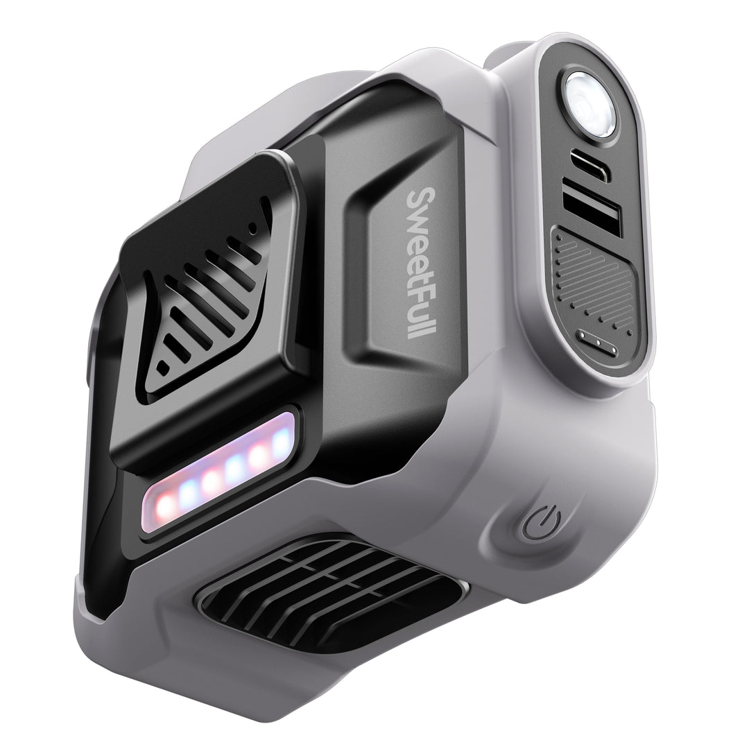 10000mAh Waist fan,Portable Belt Clip on Personal Fan | Bowlift