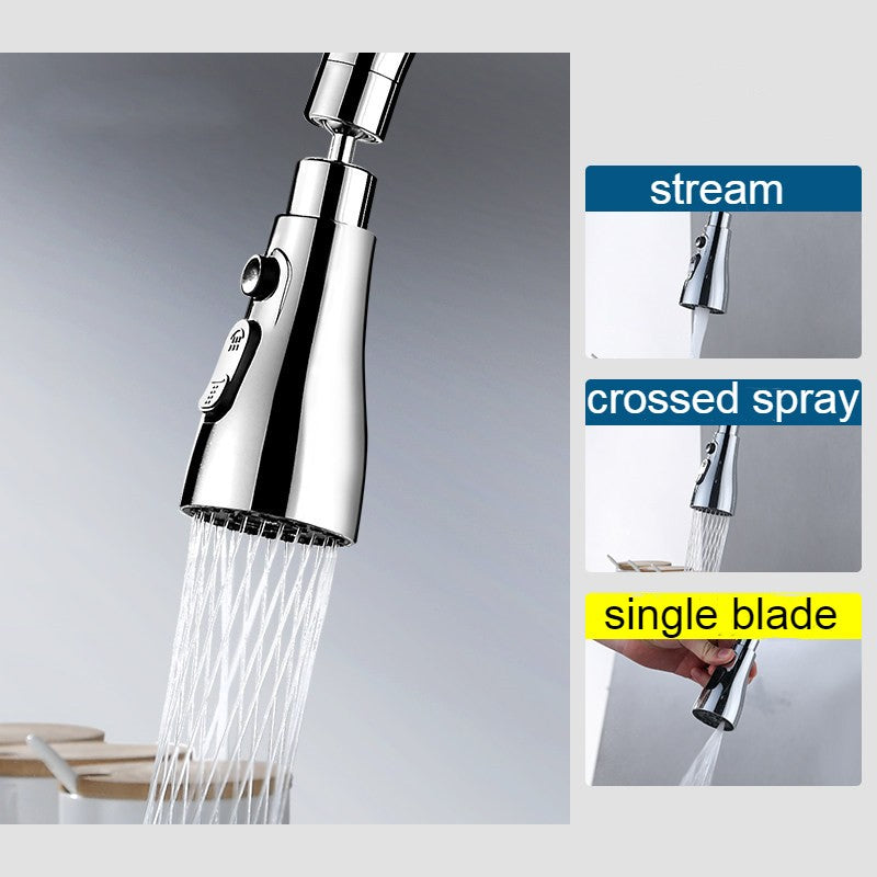 BowLift | Pull Out Spray Head with 3 Water Modes, for Bathroom & Kitchen Faucet
