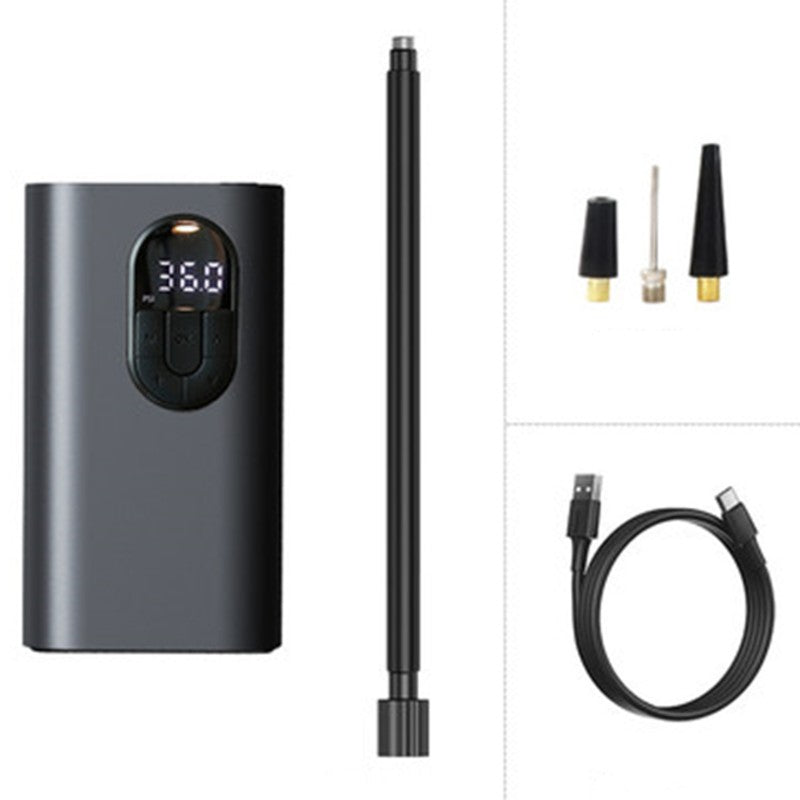 BowLift | Portable Rechargeable Auto Tire Inflator, with Smart Digital Tire Pressure Detection & 2400mAh Battery, for Car, Bike, Motorcycle