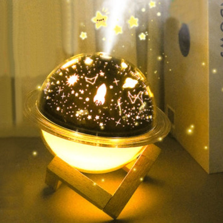 BowLift | 2-in-1 Projection Lamp & Humidifier, with Color-changing Light & 2 Spray Modes, for Bedroom, Office & More