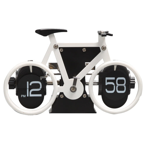 BowLift | Retro Style Bicycle Shaped Flip Down Clock, for Home & Office