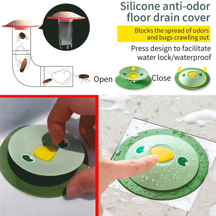 BowLift | Silicone Anti-odor Floor Drain Cover