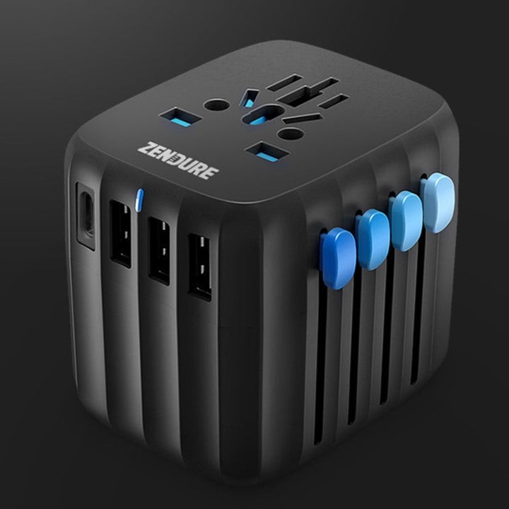 BowLift | Portable Fast Charging Cube Wall Charger, with 4 USB Outports & 30W PD Charging, for Office, Travel & More