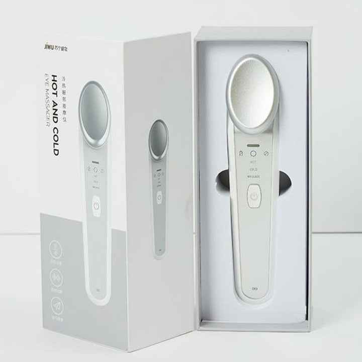BowLift | Portable Rechargeable Eye Massager, with Cool & Heat Options, Rotatable Head & Sonic Vibration