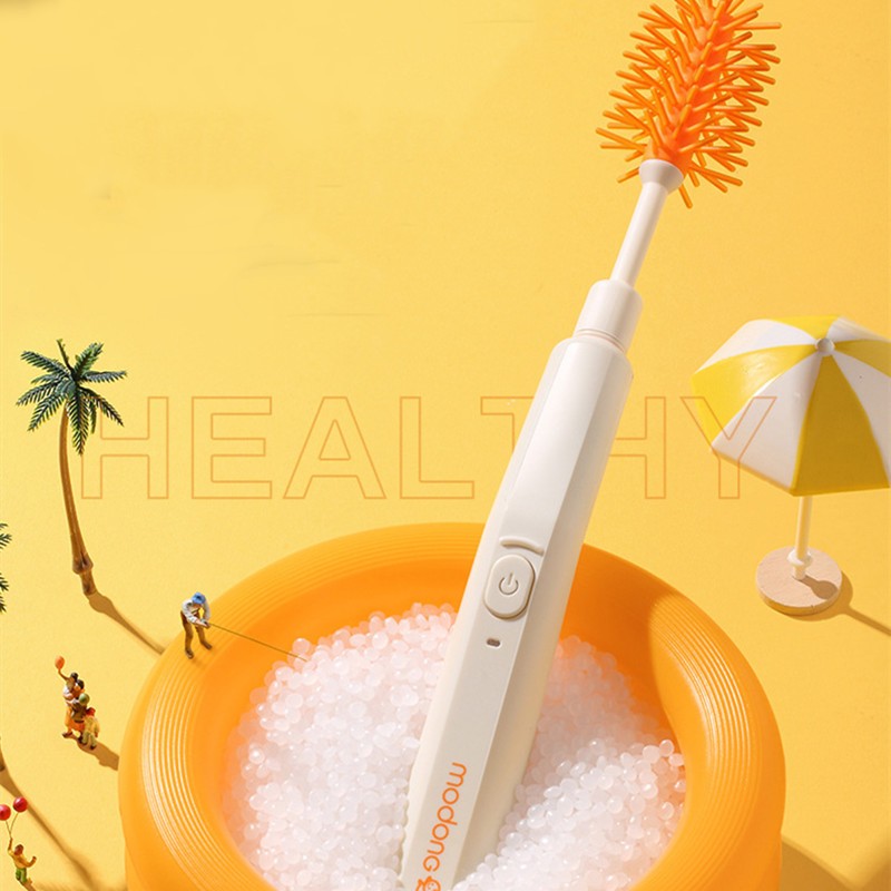 BowLift | 2-in-1 Rechargeable Baby Bottle Brush, with Two Replaceable Heads, Ergonomic Design & Powerful Motor, for Bottle, Cup & More