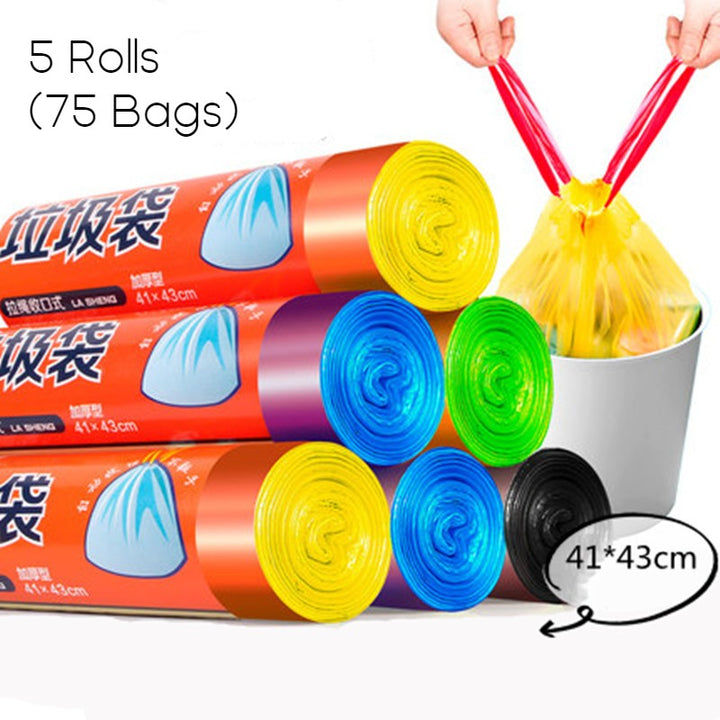 BowLift | Unscented Ultra Strong Drawstring Trash Bags, for Kitchen, Bathroom, Office & More