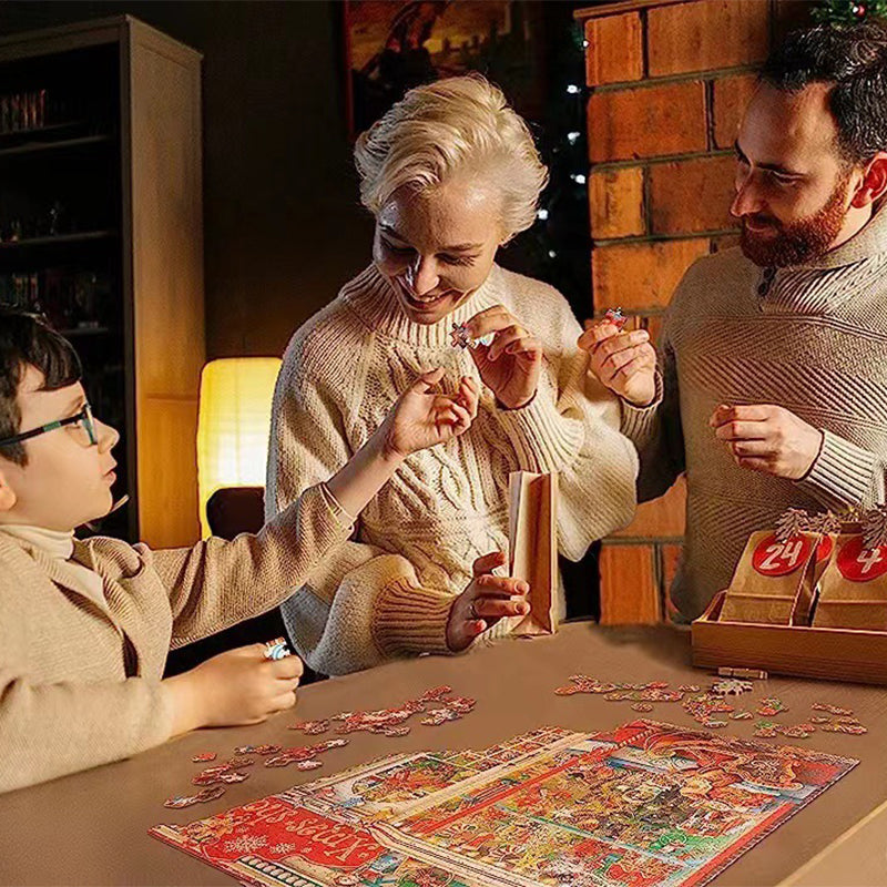 BowLift | 1000PCS Christmas Jigsaw Puzzles Advent Calendar  - Christmas Gift