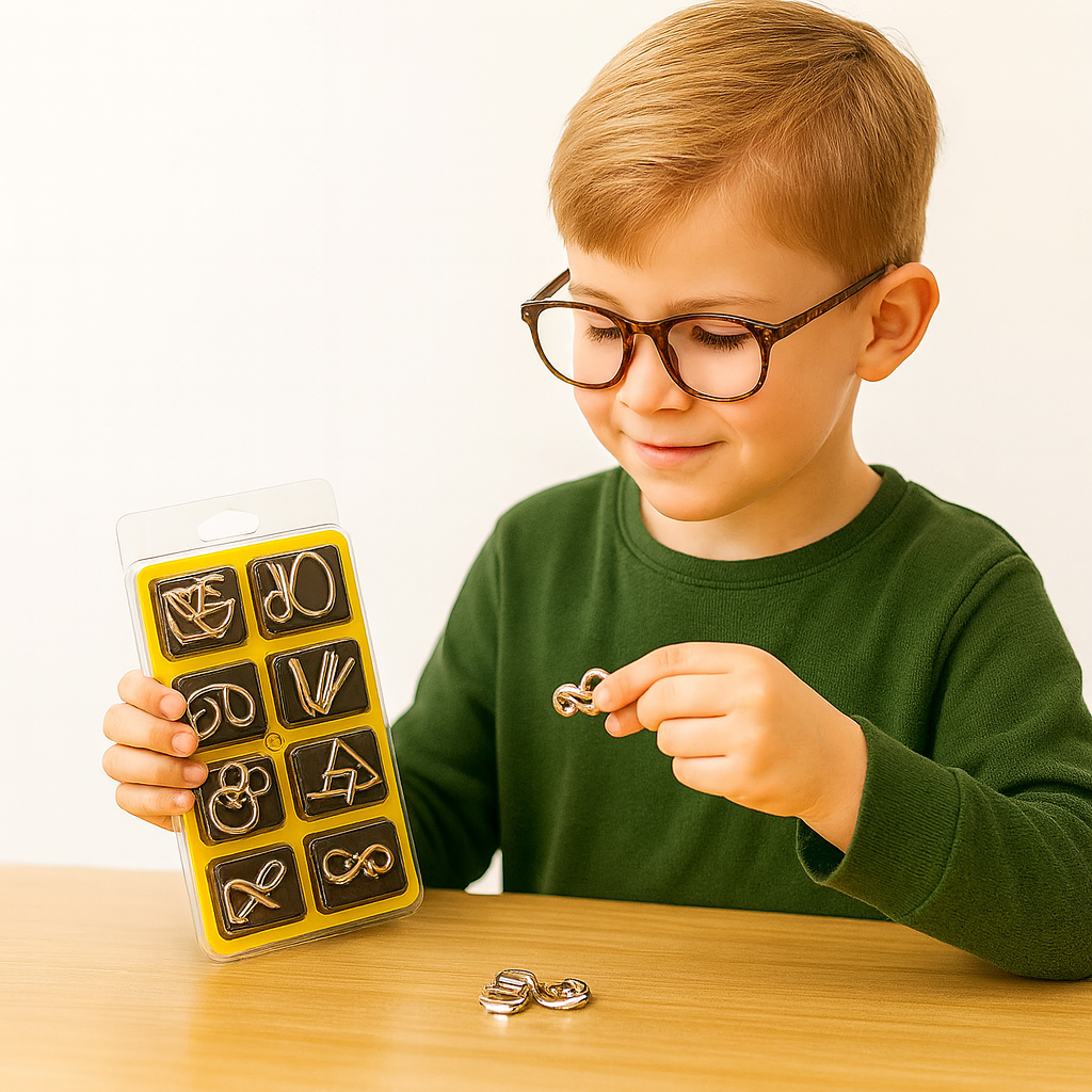 BowLift | Metal Brain Teaser Puzzle Game Set