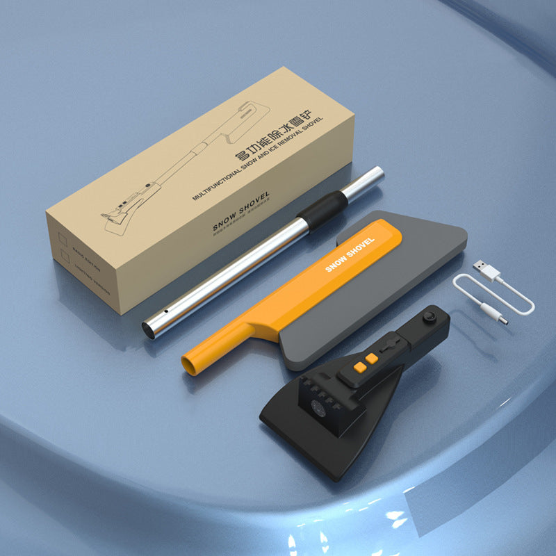 BowLift | 4-in-1 Car Snow Brush and Ice Scraper, with Rehcageable LED and Detachable Design, for Car, SUV & More