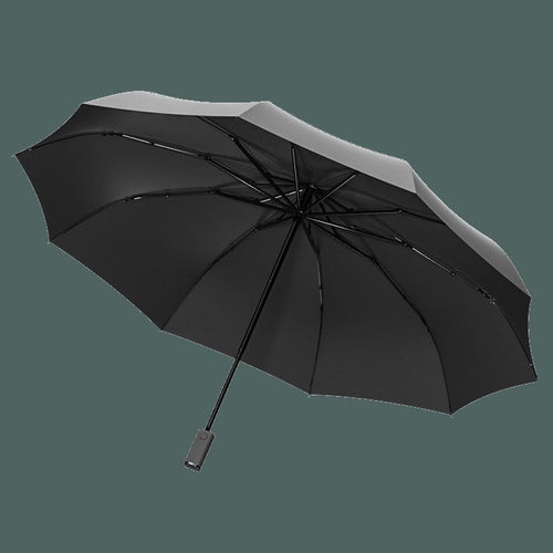 BowLift | Automatic Umbrella, with Built-in LED Lighting, 100-Day Long Standby & 10 Ribs, for Heavy Rain, Night, Outdoor & More