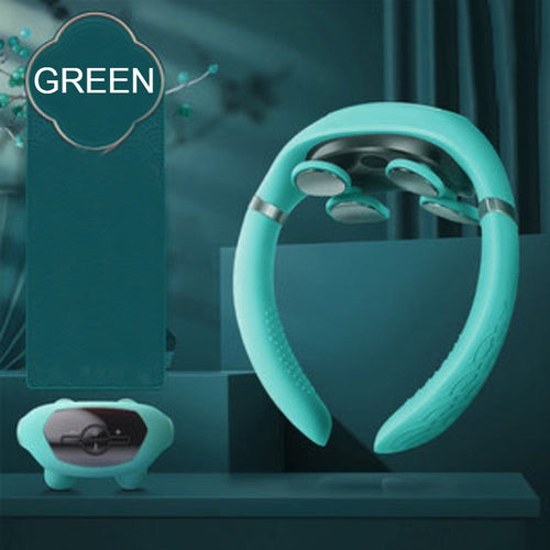 BowLift | Portable Neck Massager, with 6 Modes, 16 Strengths, Red Light Auxiliary Massage & Ergonomic Design, for Study, Work & Travel