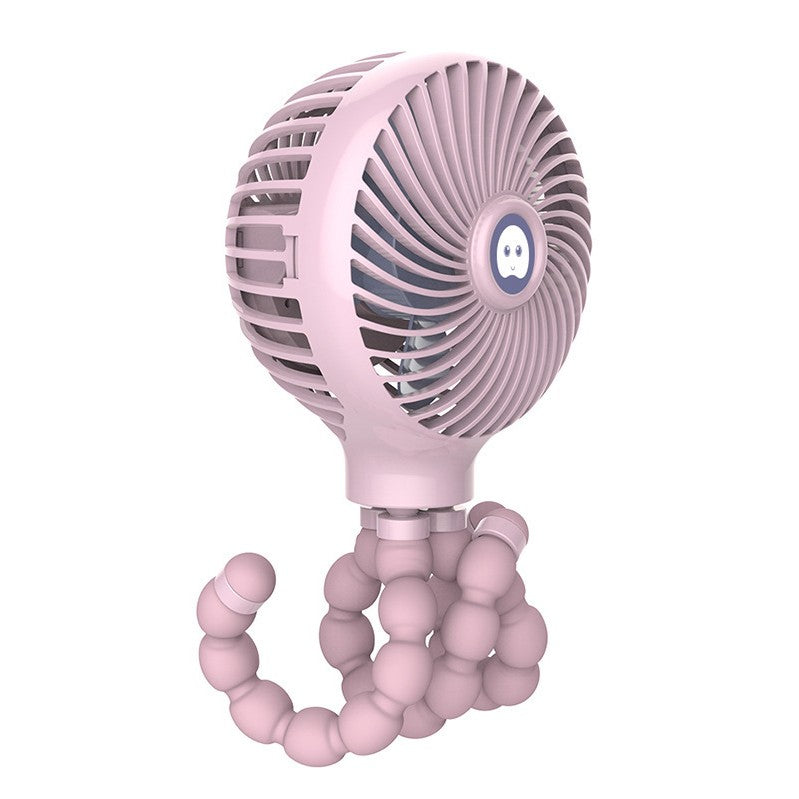 Portable Rechargeable Fan with Adjustable Tripod & 3 Wind Modes, for Home, Desk, Stroller & More | Bowlift