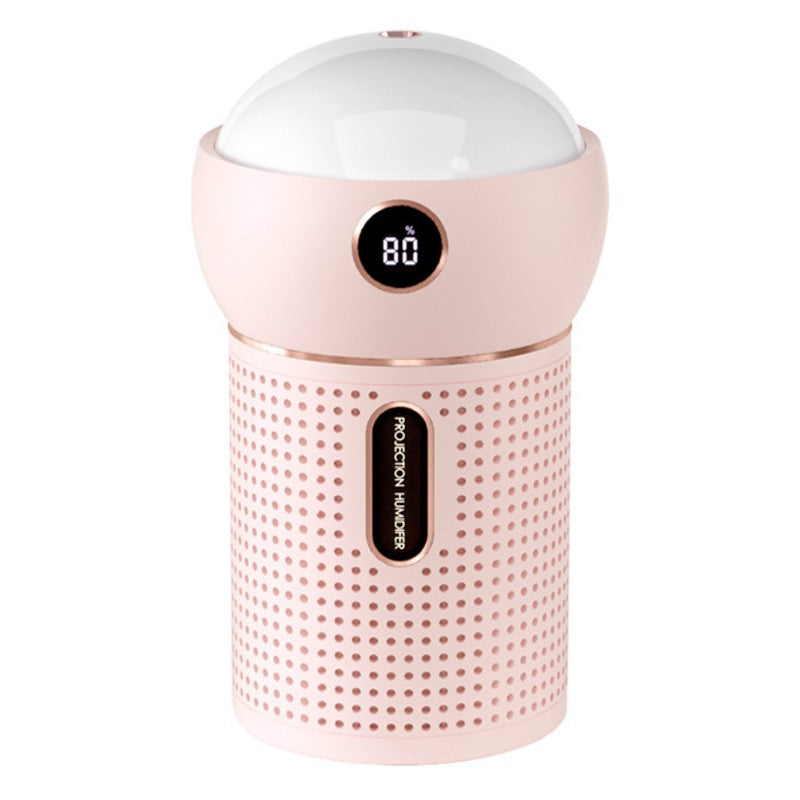 BowLift | 3-in-1 Portable Rechargeable Mini Humidifier, with 360¬∞ Dynamic Projection & Night Light, for Home, Office & Party