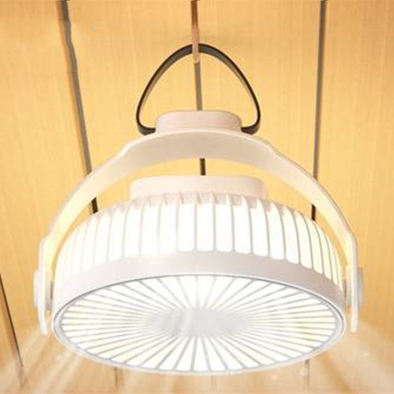 2-in-1 Rechargeable Portable Hanging / Desk Fan, with Night Light, 4 Adjustable Wind Speeds | Bowlift