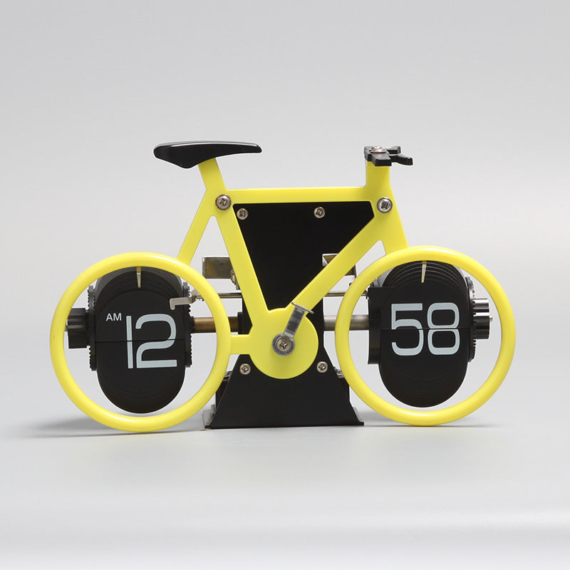 BowLift | Retro Style Bicycle Shaped Flip Down Clock, for Home & Office