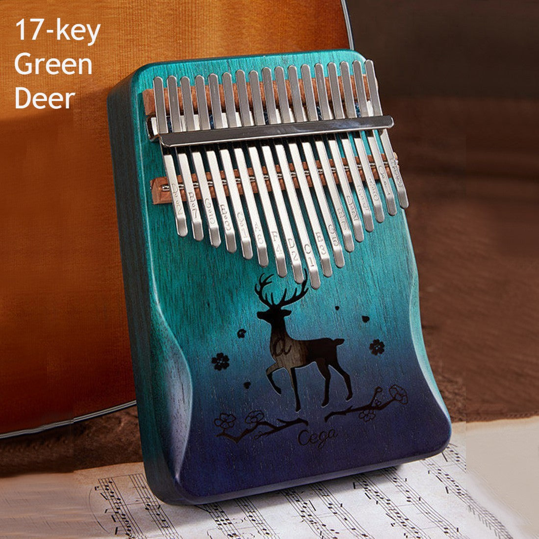 BowLift | Portable Kalimba, with 21 Keys & Solid Wood Board, for Kids, Adult, Beginners, Professional