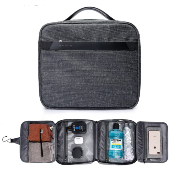 BowLift | Compact Portable Travel Toiletry Bag, with Hanging Hook, Water-resistant Zipper Pockets, for Travel, Roadtrip, Gym