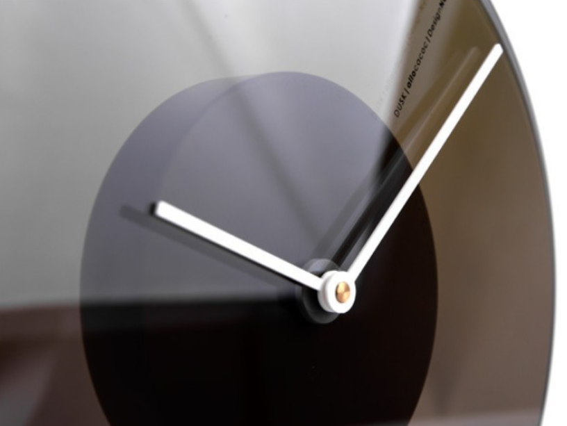 BowLift | Cool Minimalist Gradient-Changing Wall Clock, for Office, Livingroom, Bedroom and More