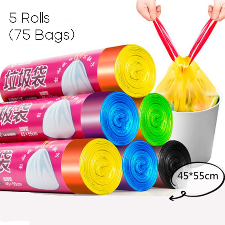 BowLift | Unscented Ultra Strong Drawstring Trash Bags, for Kitchen, Bathroom, Office & More
