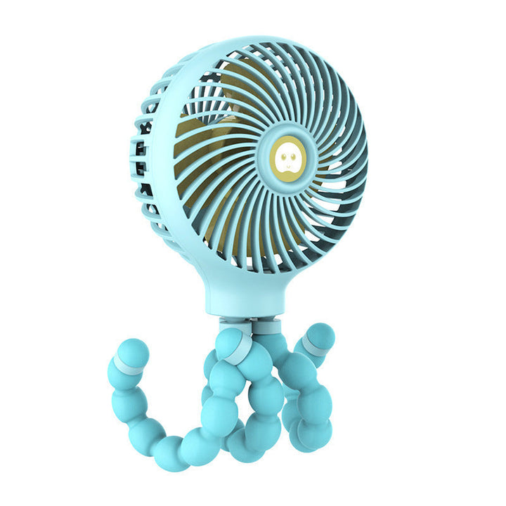Portable Rechargeable Fan with Adjustable Tripod & 3 Wind Modes, for Home, Desk, Stroller & More | Bowlift