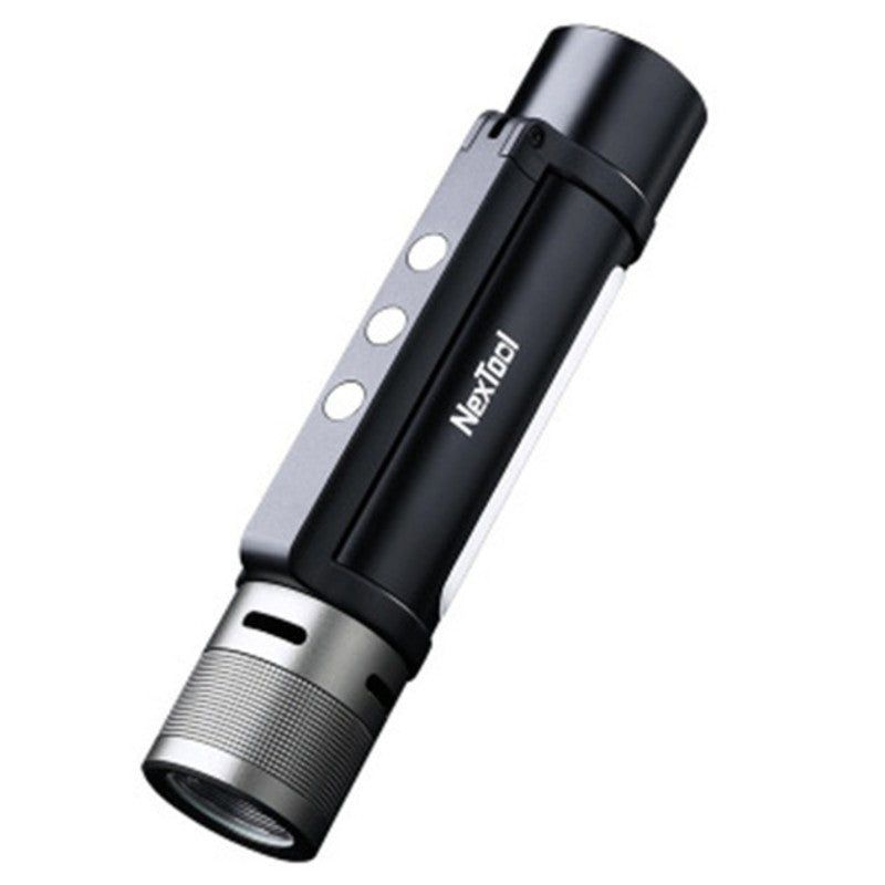 BowLift | 6-in-1 Zoomable Rechargeable Flashlight, with Alarm Mode, Dual Light Source, 360¬∞ Rotating Handle & Power Bank, for Camping, Travel & More
