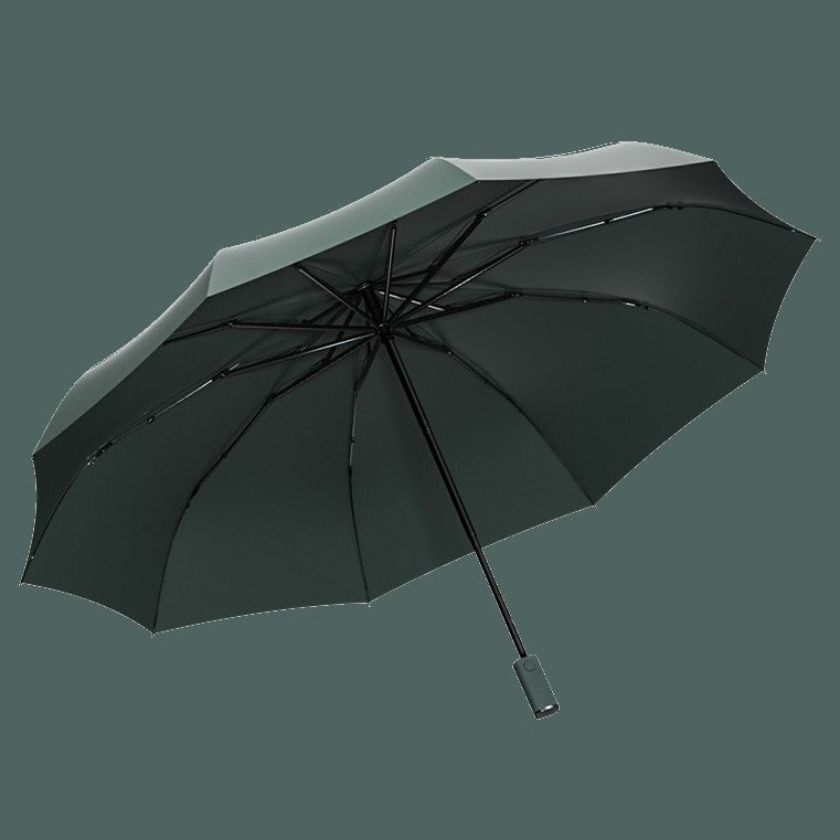 BowLift | Automatic Umbrella, with Built-in LED Lighting, 100-Day Long Standby & 10 Ribs, for Heavy Rain, Night, Outdoor & More