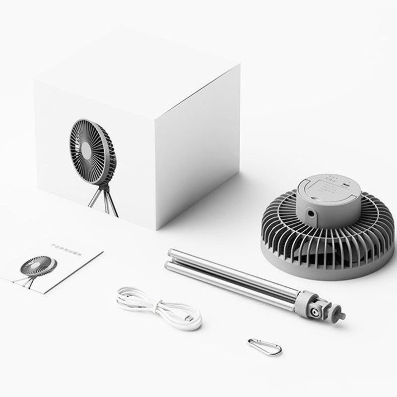 Portable Rechargeable Fan with Flexible Tripod & 3 Speed Settings, for Travel, Office, Room, Outdoor | Bowlift