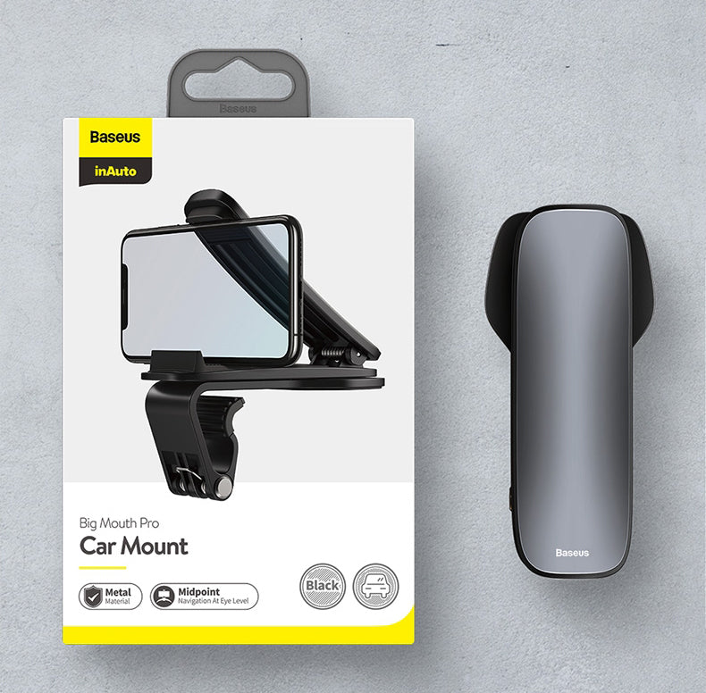 BowLift | Dashboard Car Phone Holder, with Adjustable Clip & 360-Degree Rotating Design, Suitable for 4.7" ~ 6.5" Smartphones