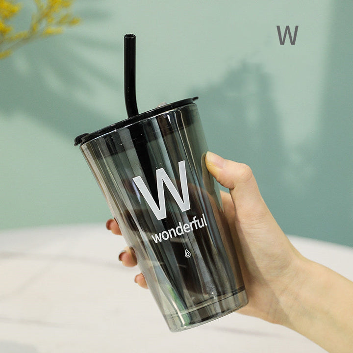 BowLift | Simple Modern Travel Mug with Lid and Straw, for Ice Water, Coffee, Juice, Drinks
