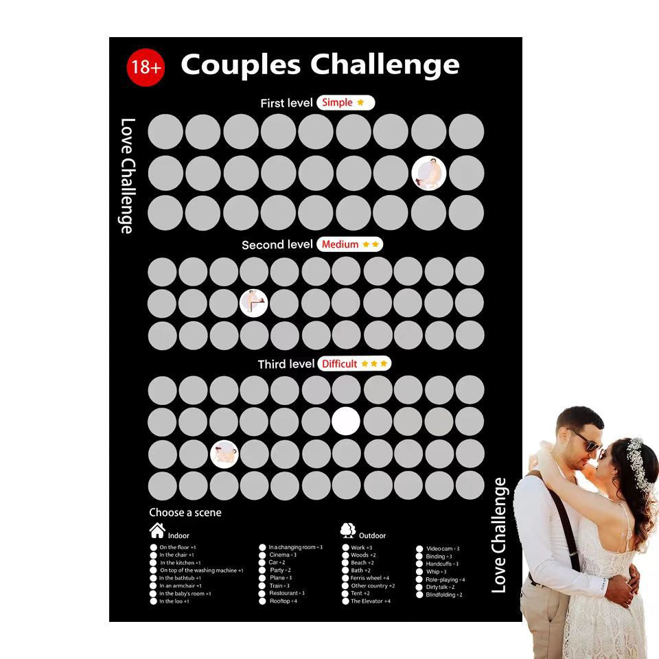 BowLift | Couples' Adventure Scratch Poster