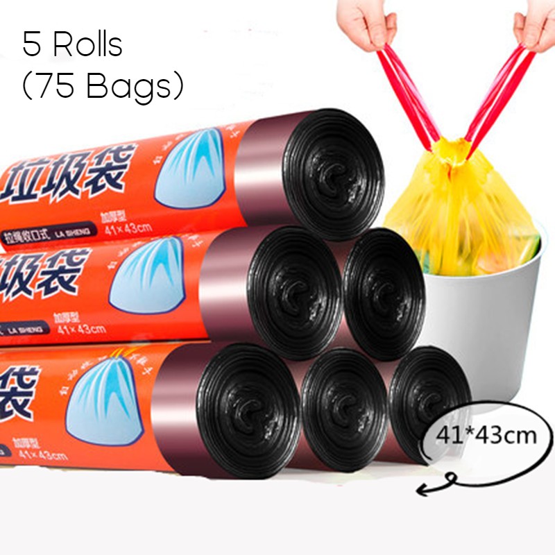 BowLift | Unscented Ultra Strong Drawstring Trash Bags, for Kitchen, Bathroom, Office & More