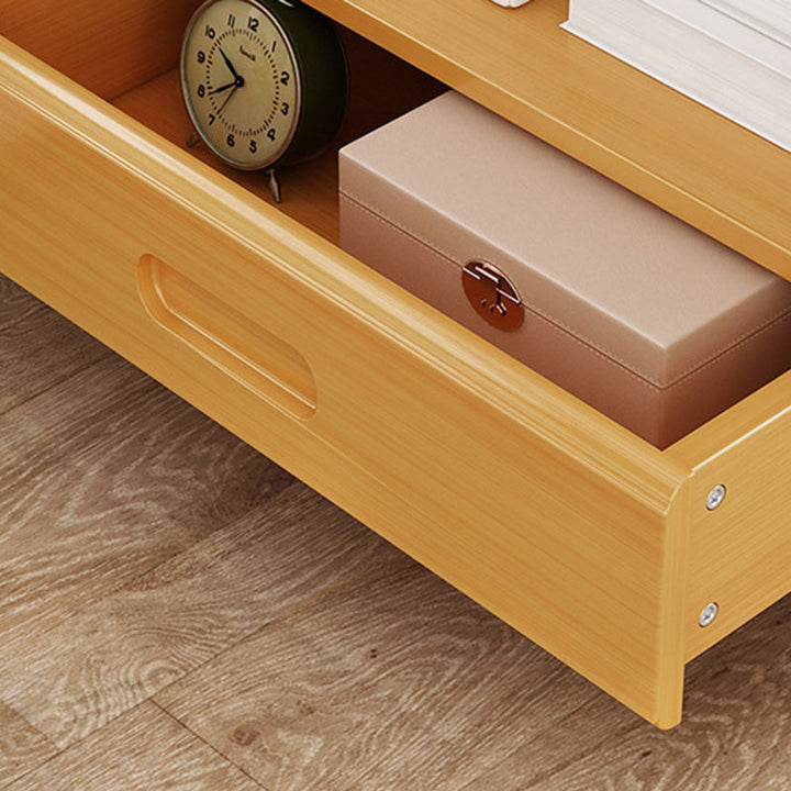 BowLift | HanaCrate Japanese Nightstand | Solid Wood | 1 or 3 Drawers | Minimalist Design for Bedroom