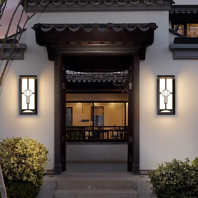 Modern Industrial Cuboid Aluminum Acrylic LED Waterproof Outdoor Wall Sconce Lamp For Outdoor Patio | Bowlift