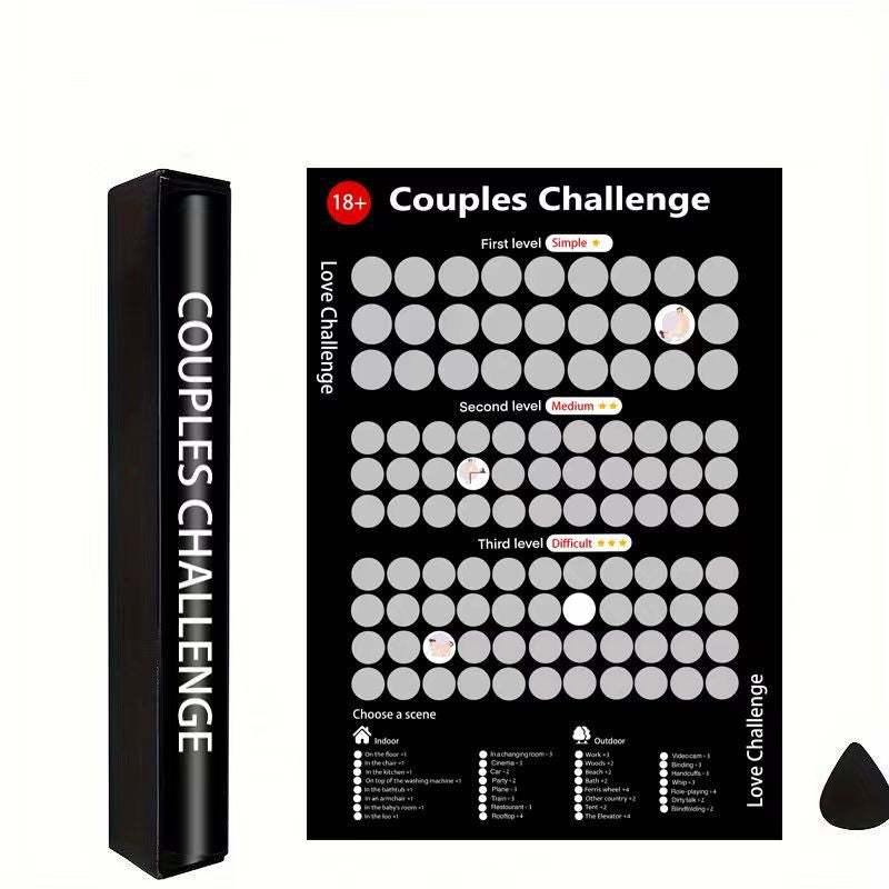 BowLift | Couples' Adventure Scratch Poster