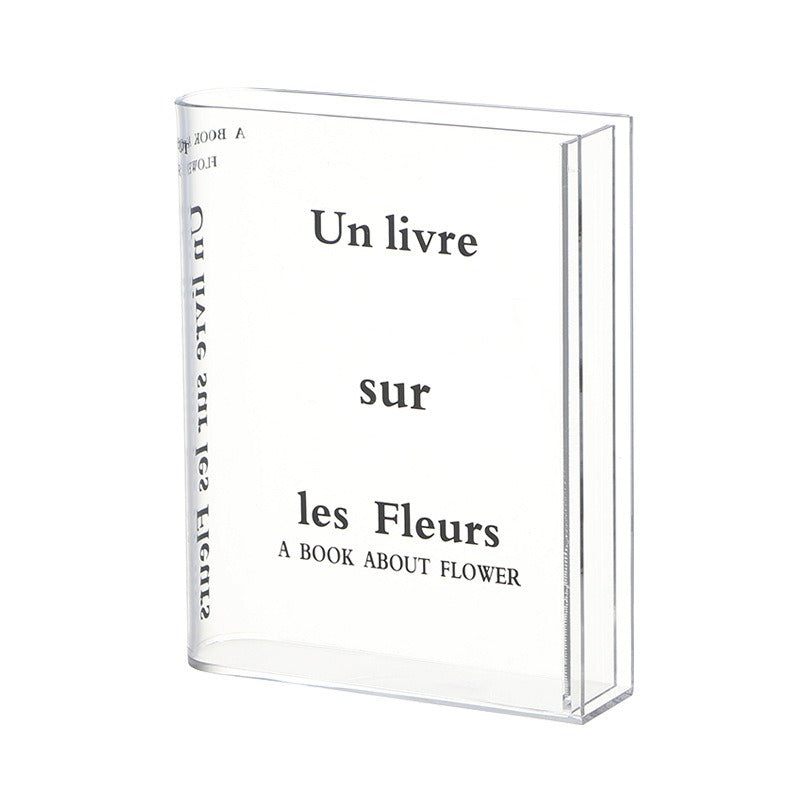 BowLift | Acrylic Book Vase – Modern Decorative Flower Holder