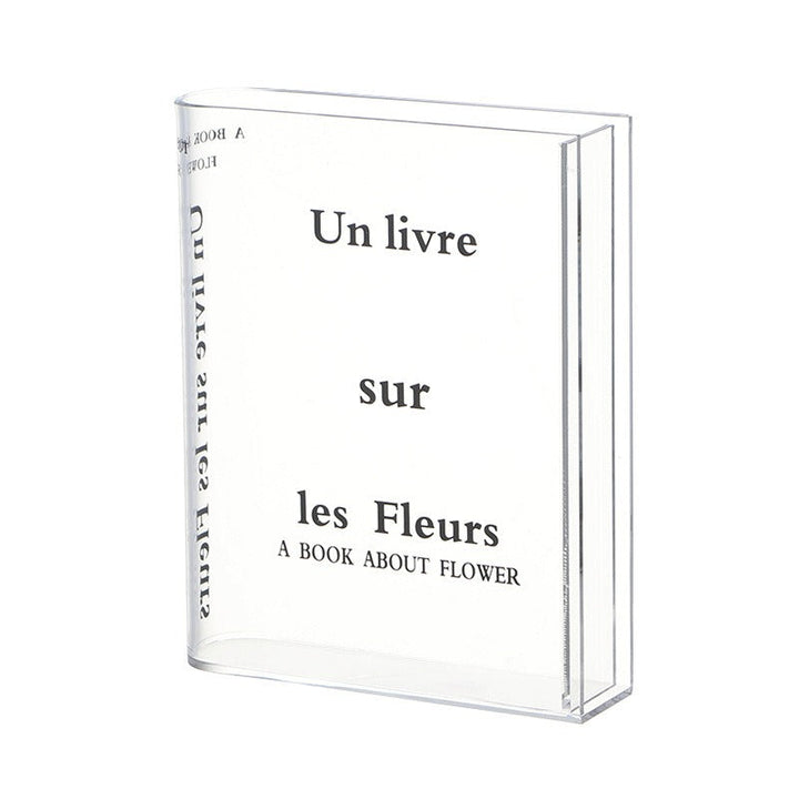 BowLift | Acrylic Book Vase – Modern Decorative Flower Holder