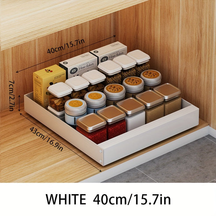 BowLift | Lina Pull-Out Kitchen Cabinet Organiser – Space-Saving Sliding Pantry Storage Rack
